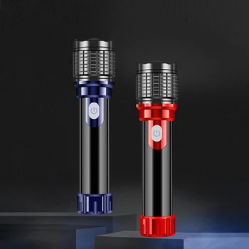 

LED Rechargeable Flashlight T6 torch 800 lumens 18650 Battery Light a cigarette Outdoor Camping Powerful Led Flashlight