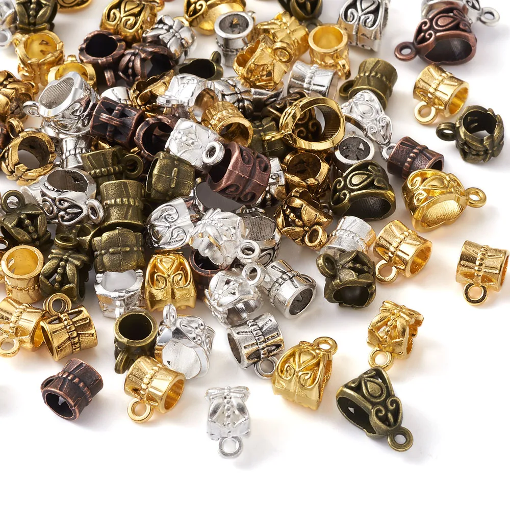 

270 шт./компл. Вешалка из сплава в тибетском стиле с треугольными звеньями и звеньями для бусин, аксессуары для изготовления ювелирных изделий, соединитель разных цветов