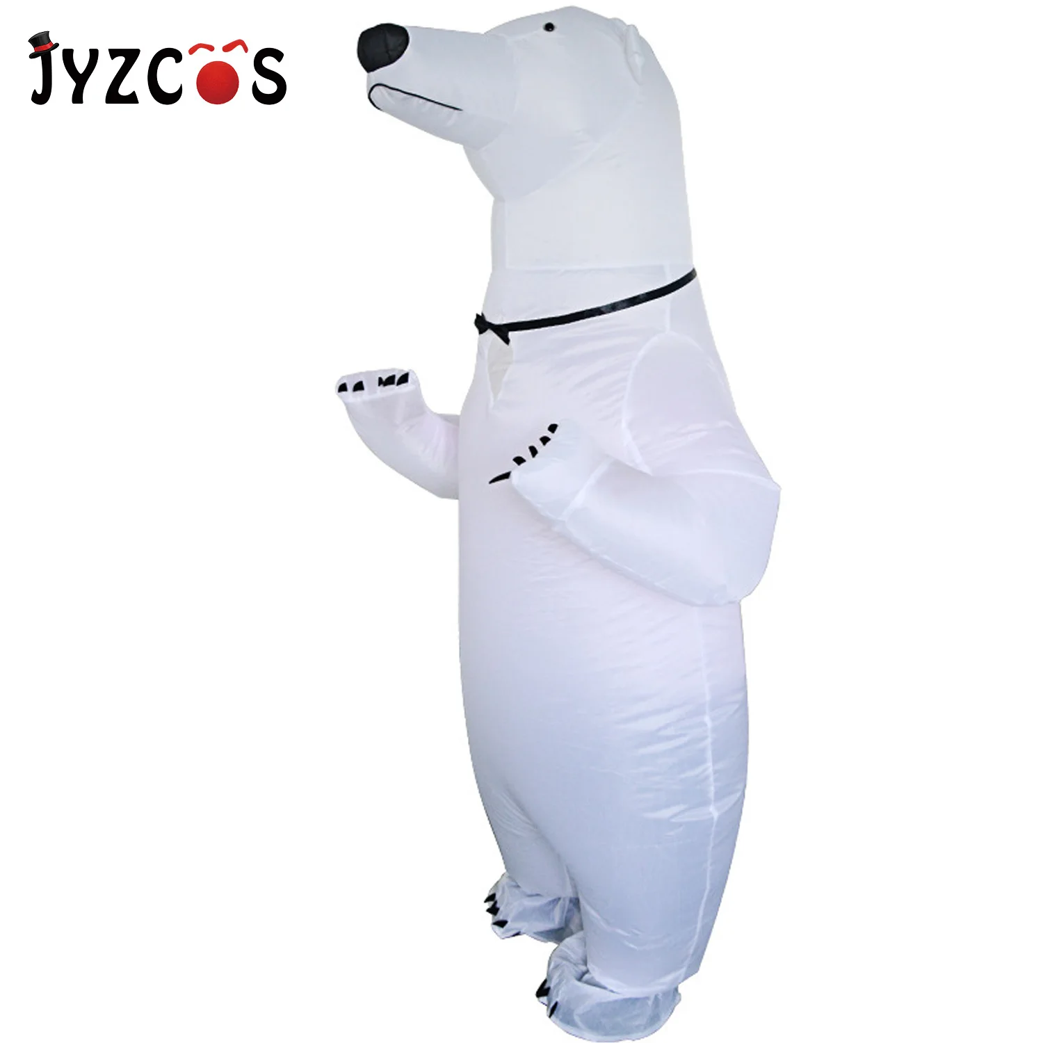 JYZCOS вечерние надувные костюмы для взрослых на Хэллоуин, милый костюм полярного медведя, одежда для выступлений для женщин и мужчин, карнавальный костюм Пурим