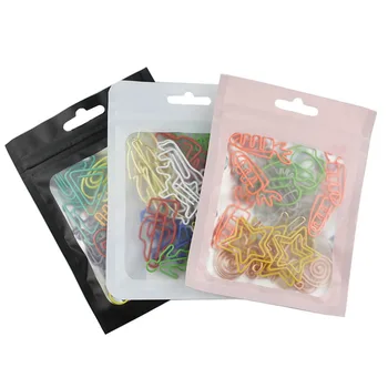 

30pcs Creative Special-shaped Paper Clips Mixed Color Random Shape Paper Clips Cute Stationery