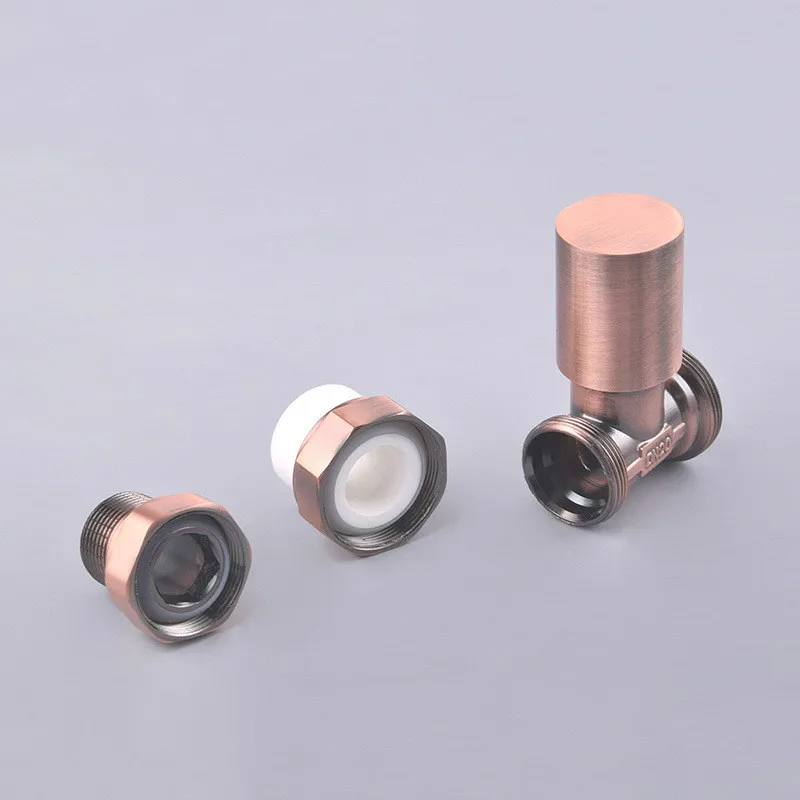 Manual temperature control valve brass control valve steam ppr control valve male heating valve angle type / straight DN20 DN25