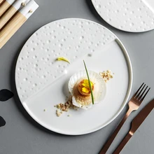 White Hotel Special Supplies Kitchen Setting Tableware High-end Western Food Pasta Plate Restaurant Club Creative Dinner Plates