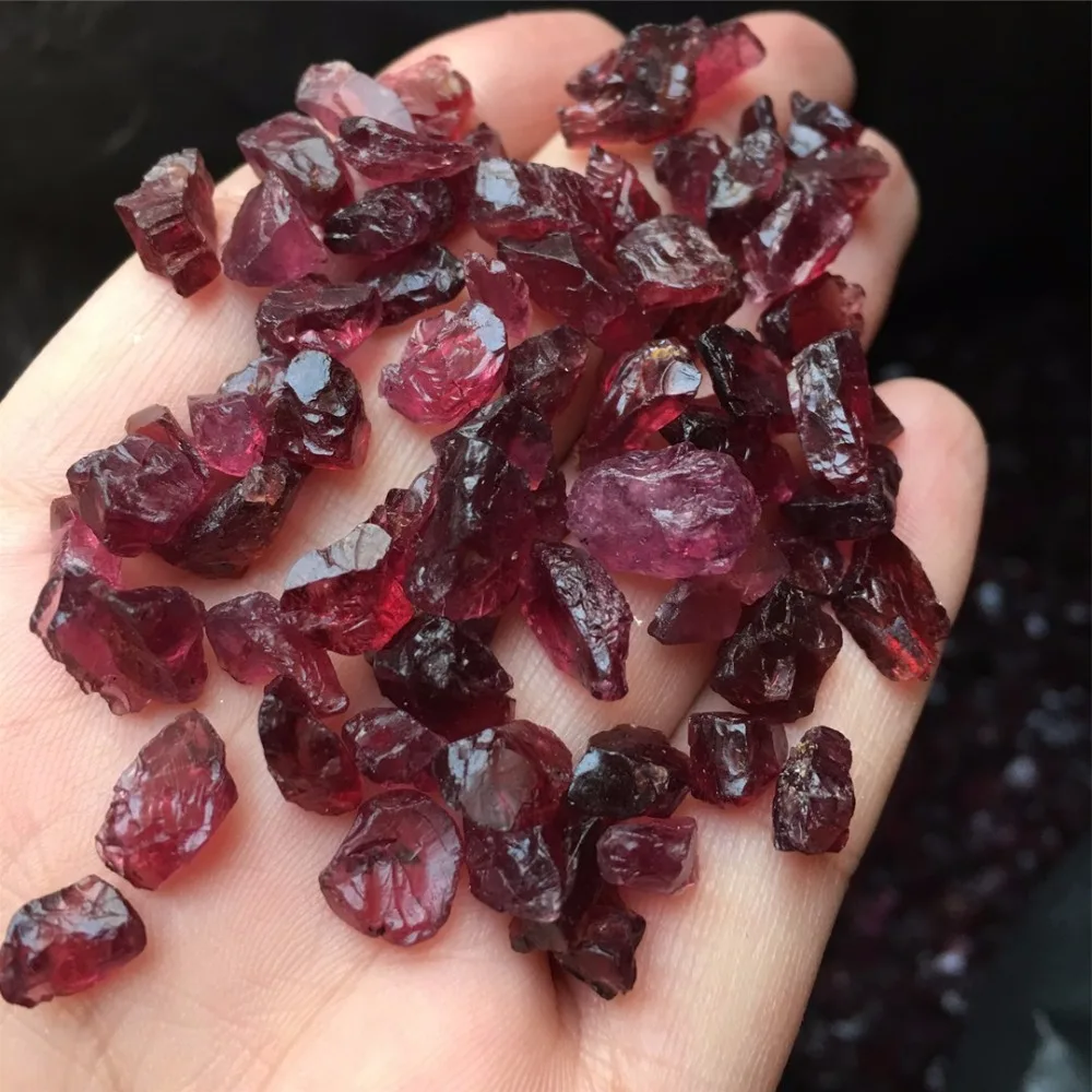 Garnet tumbled stones rough (2)