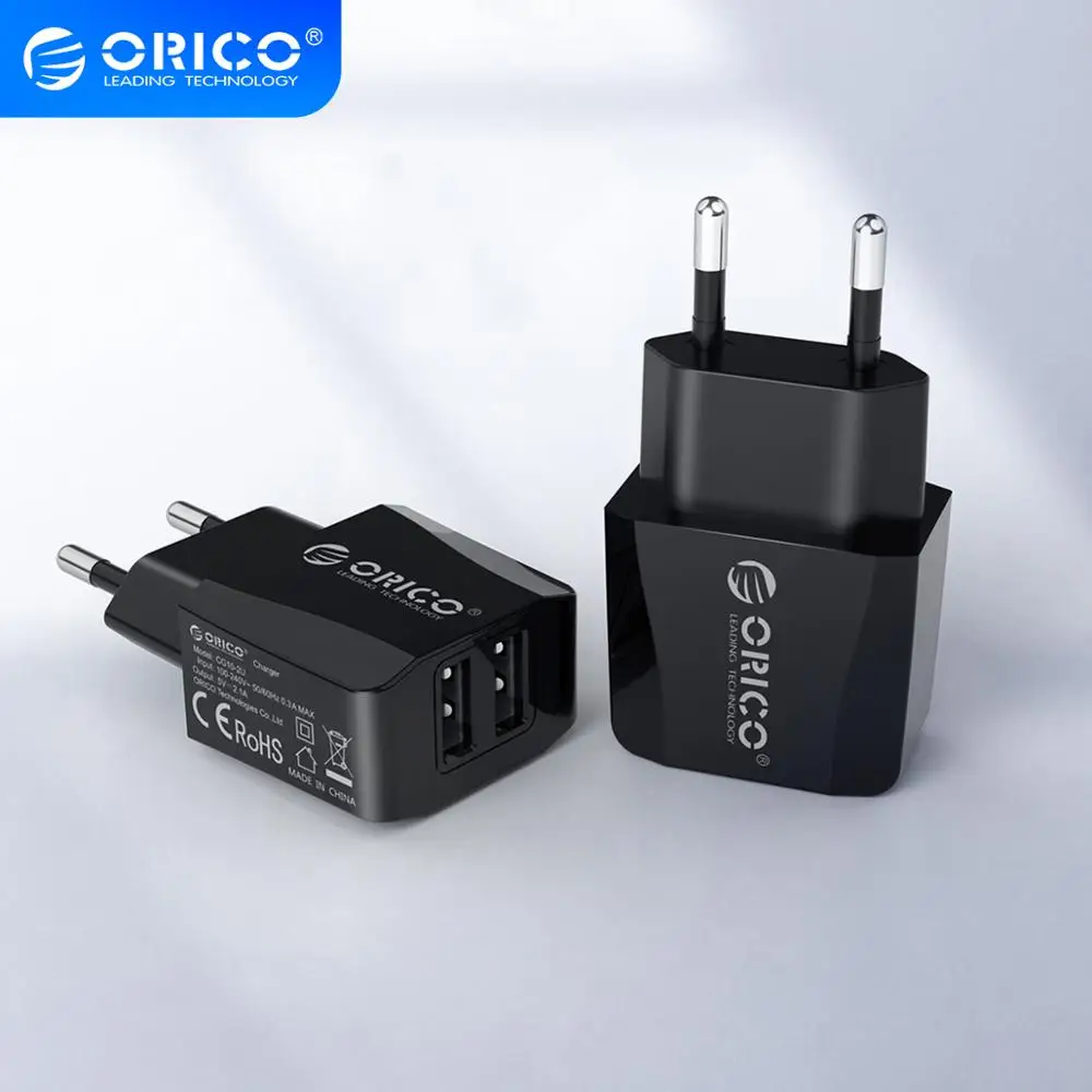 Сетевое зарядное устройство ORICO с 2 USB-портами и поддержкой Android 10 5 Вт В 1 А |