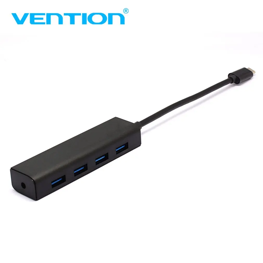 Vention Тип с разъемами типа C и 4-Порты и разъёмы USB 3,0 концентратор высокой Скорость Трансмиссия GL 3520 чип концентратор переходник разветвитель Портативный для ноутбука Macbook