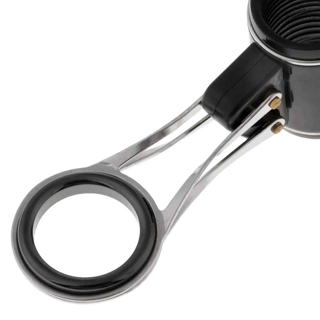 2pcs Smooth Fishing Rod Guides Ceramic Eye Rings DIY Foldable Rod Replacement Parts Fishing Accessories