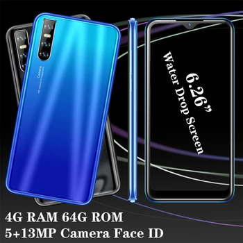 

Mate 30 Pro Quad core 4G RAM 64G ROM Smartphones Face id Unlocked celulars Mobile Phones Water Drop Big screen Android Phones
