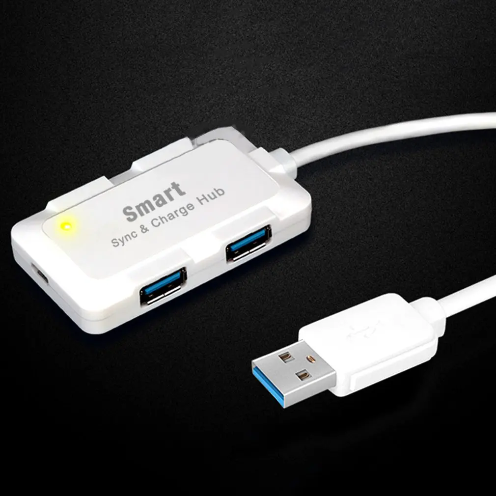 Высокоскоростной 4 порта USB3.0 концентратор USB порт USB микро порт концентратор зарядка