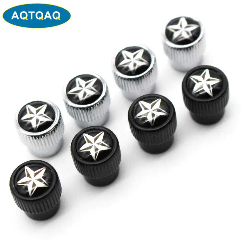 4 шт./компл. цинковый сплав звездный стиль крышка на стержень клапана шины колеса