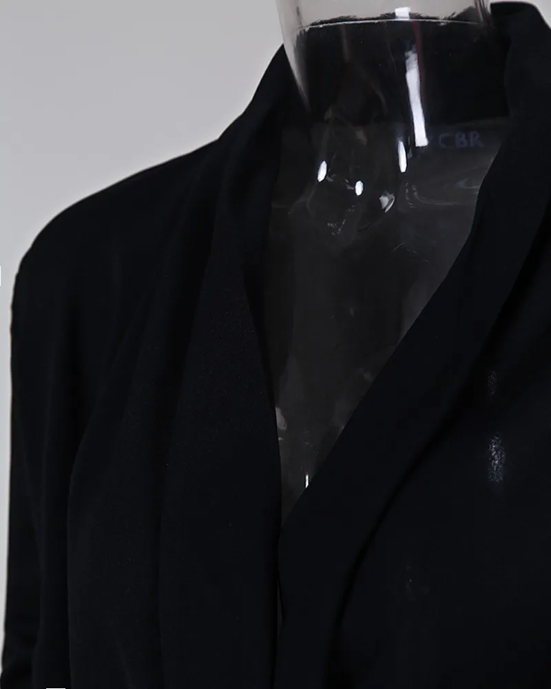 Solid Cowl Neck Long Sleeve Ruched Casual Blouse Tops