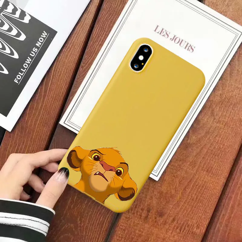 -9 Милый Король Лев Simba Nala силиконовый чехол для телефона чехол для IPhone X 7 8 6s Plus XS MAX XR 11 Pro Max чехол - Цвет: -9