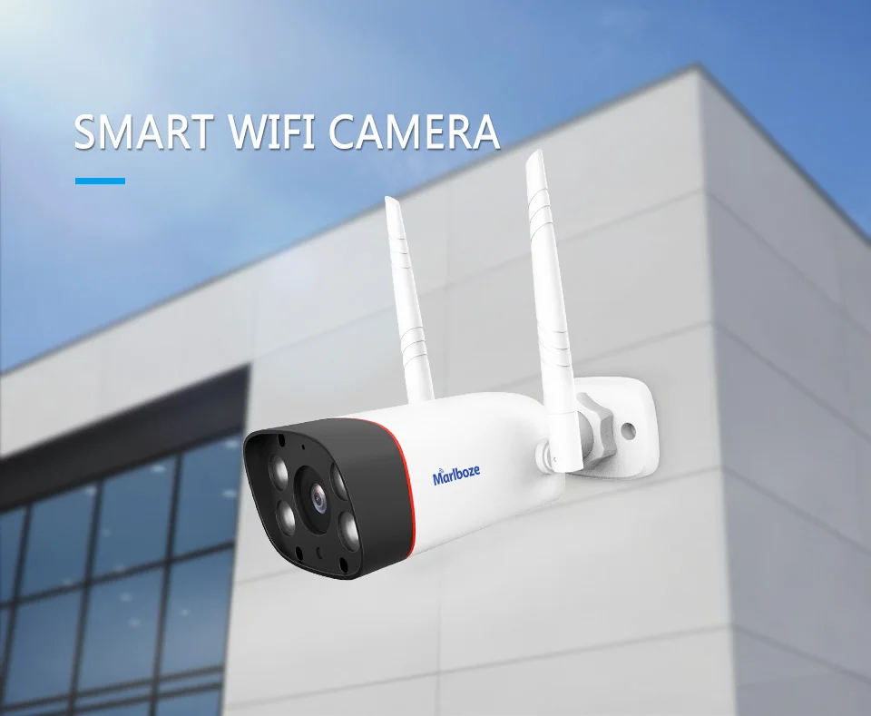 Marlboze 1080P наружная внутренняя wifi камера водонепроницаемая цилиндрическая ip-камера веб-камера приложение ночного видения дистанционное управление домашняя камера