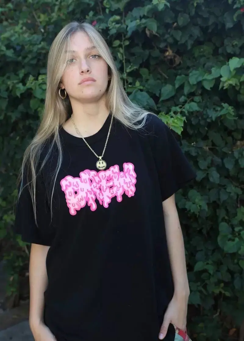 Футболка Drew House футболка DREW Dissolve catoon candy gum с логотипом drew Top, футболка для мужчин и женщин, хлопковая Футболка Justine Bieber Drew house