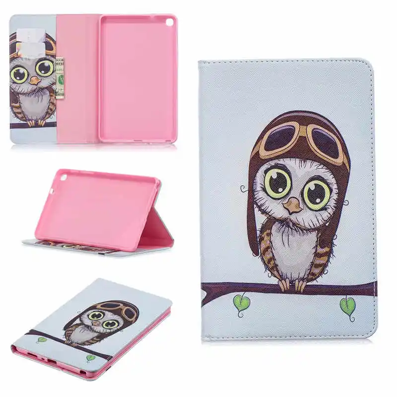 Cartoon Coque for Samsung Galaxy Tab A 8.0 2019 SM-P200 P205 Case Smart Panda Elephant Card Slot Cover for Samsung P200 Case (2)