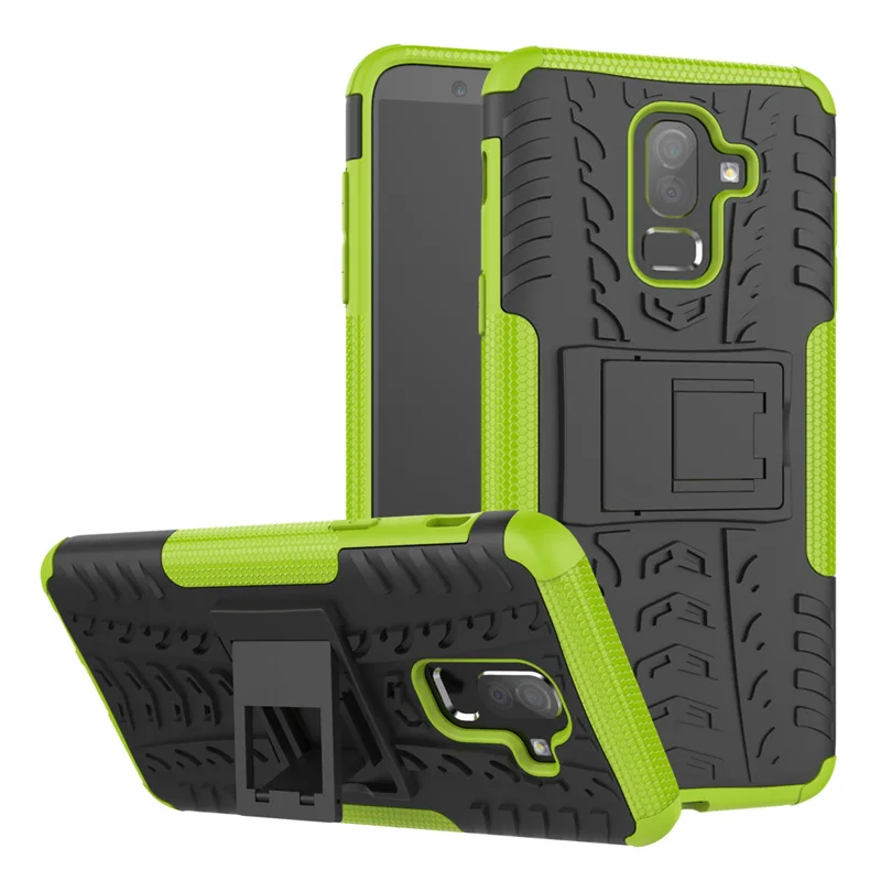 Shock Proof Armor Case Cover Phone Protection For Samsung J7 J5 J3 J2 Pro J4 J6 J8 J7 Duo J2 Prime Plus Core - Цвет: Зеленый