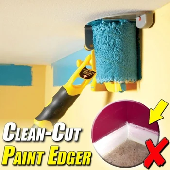 

Paint Edging Tool Clean-Cut Paint Edger Roller Brush for Wall Ceiling Painting Multi-function Roller Paint Brush