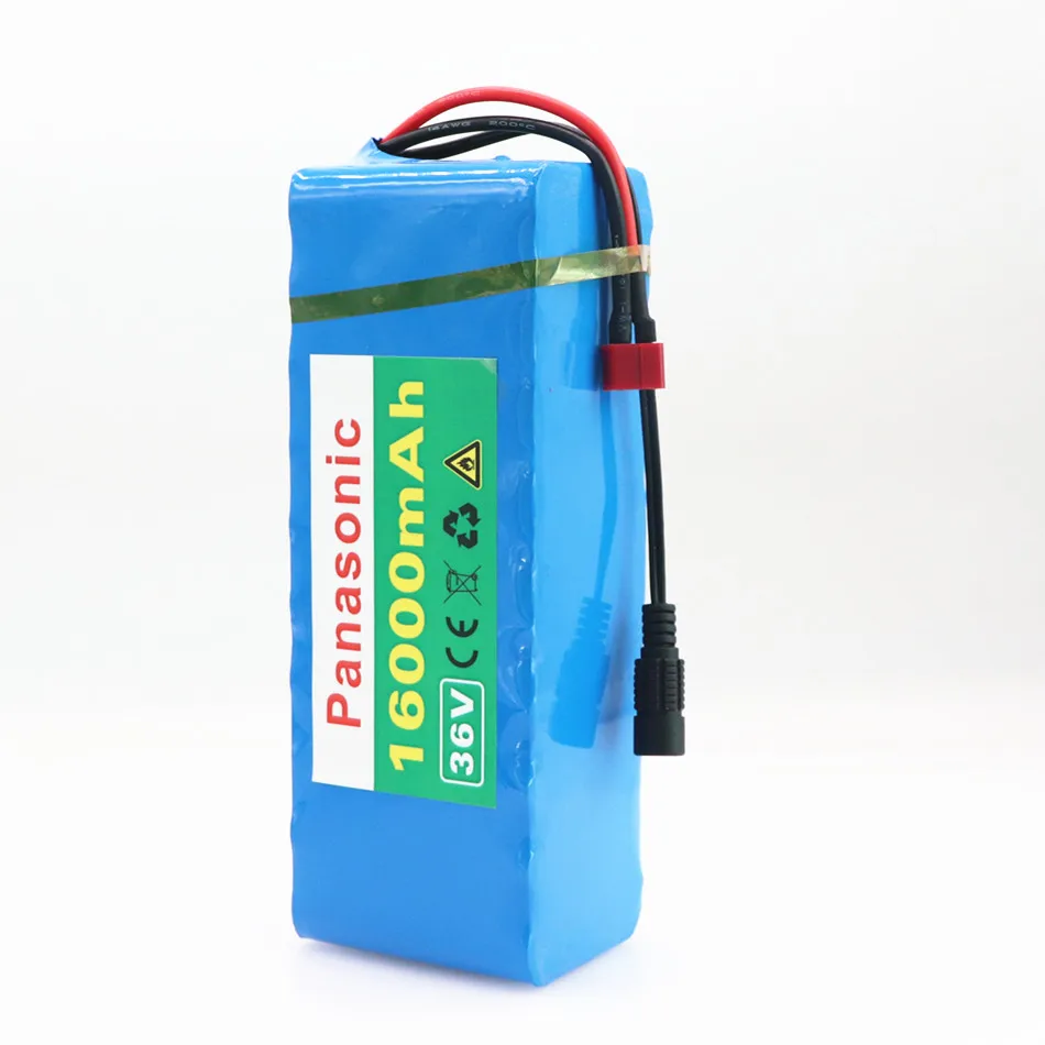 Panasonic 36V 16Ah 10S3P 18650 16000mAh аккумуляторная батарея Модифицированная батарея для электровелосипеда+ 36V 2A зарядное устройство