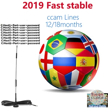

CCCams for Satellite tv Receiver 4/6/7lines WIFI FULL HD DVB-S2 Support Spain line ccam Server