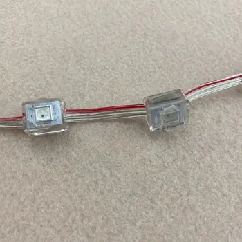 

Addressable SK6812 DC12V(SK6813HV-09-4P) IP68 LED pixel module;RGB full color;size:14mm&10mm;12mm open hole