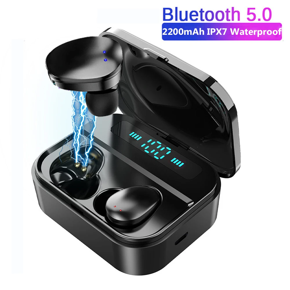 

TWS Wireless Earphones Wireless Earbuds Earphones Mini Waterproof Headfrees with 2200mAh Power Bank For All Phone X7 TWS