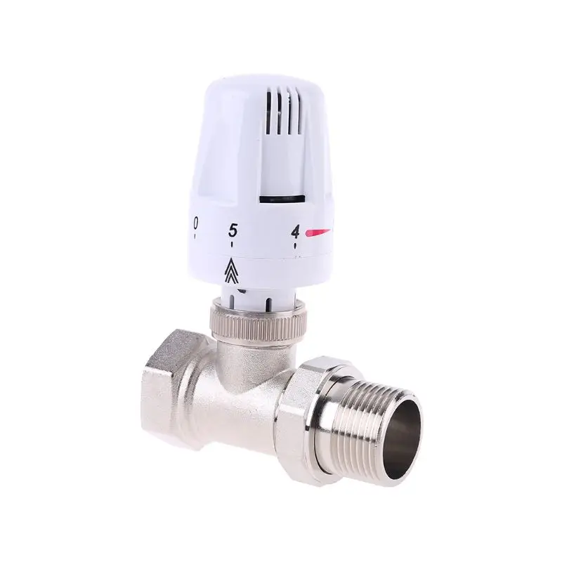 

Three-way Thermostatic Radiator Valve Brass Automatic Temperature Control Tap