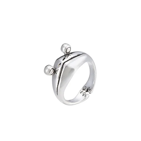 Punk Snake Ring for Men Women Exaggerated Antique Siver Color Fashion Personality Stereoscopic Opening Adjustable Rings