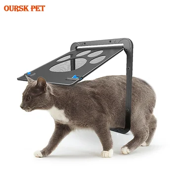 

Multifunction Pet Magnetic Door Innovative Gauze Window Door For Dogs Cats Locking large size Pet Door For Pets