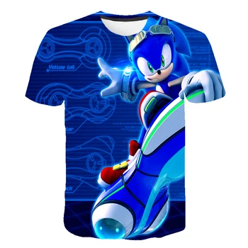 

Summer New style 3D T Shirt Boy and Girl Cartoon Sonic the Hedgehog 3D print T-shirt funny casual Gamer o neck 3d Tshirt Tops