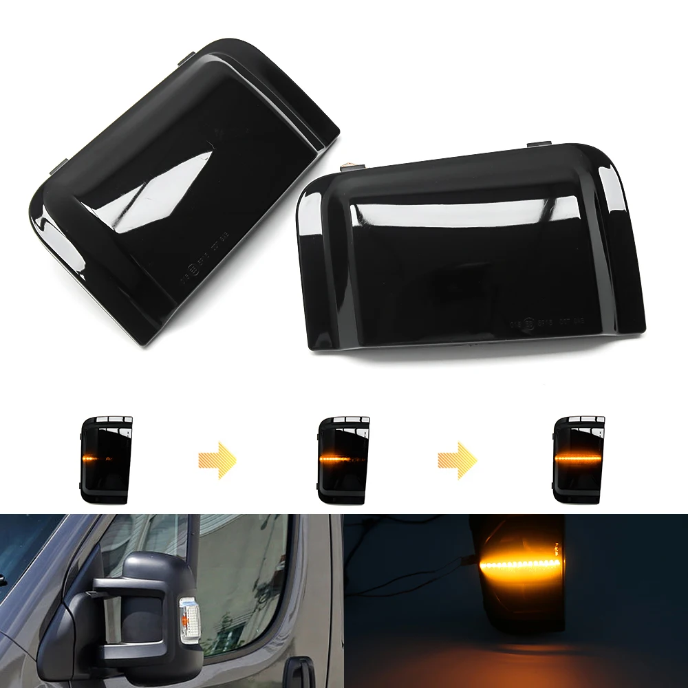Per Ram Promaster Per Fiat Ducato Per Peugeot Boxer Per Citroen Jumper Relay Truck Led Dynamic Turn Signal Light Mirror Blinker
