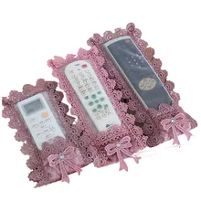 Тканевый кружевной ТВ протектор для пульта дистанционного управления чехол кондиционер пылезащитный чехол сумка для хранения Органайзер видео пульт дистанционного управления Контейнер