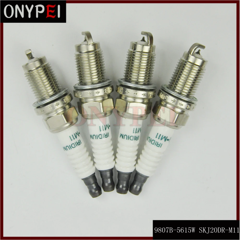 4 PCS 9807B-5615W SKJ20DR-M11 Iridium Spark Plug For Honda Accord CR-V Acura RL TSX SKJ20DRM11 | Автомобили и мотоциклы
