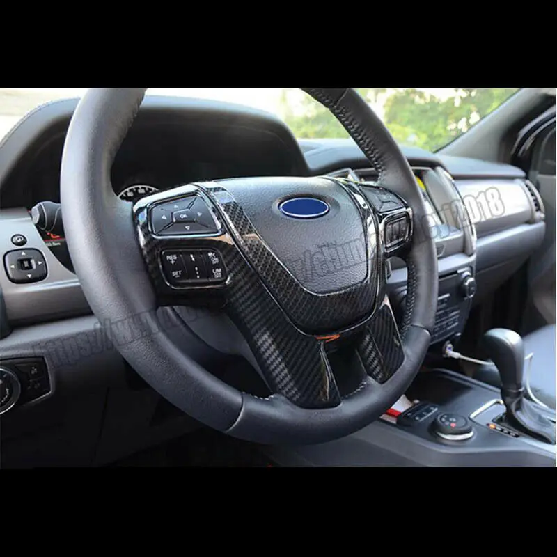Накладка на руль из углеродного волокна для Ford Ranger Everest