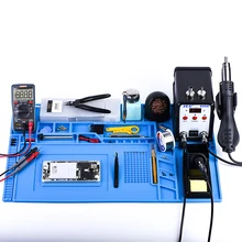 ESD Heat Insulation Soldering Working Mat With magnet Silicone insulation pad High temperature resistance welding Working Mat Welding Equipment ESD Heat Insulation Soldering Working Mat With magnet Silicone insulation pad High temperature resistance welding Working Mat Welding Equipment