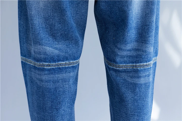BelineRosa женские джинсовые брюки эластичная талия большого размера проблемные брюки весна осень плюс размер женская одежда BSD