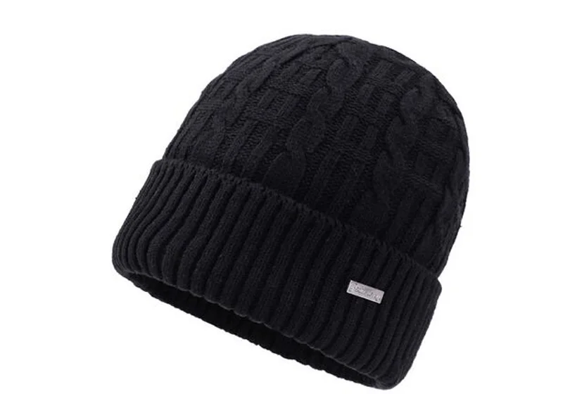 XEONGKVI корейский твист Стрик фланец вязаная теплая зимняя шапка бренд Skullies Beanies добавить плюшевые шерстяные шапки для мужчин помпон