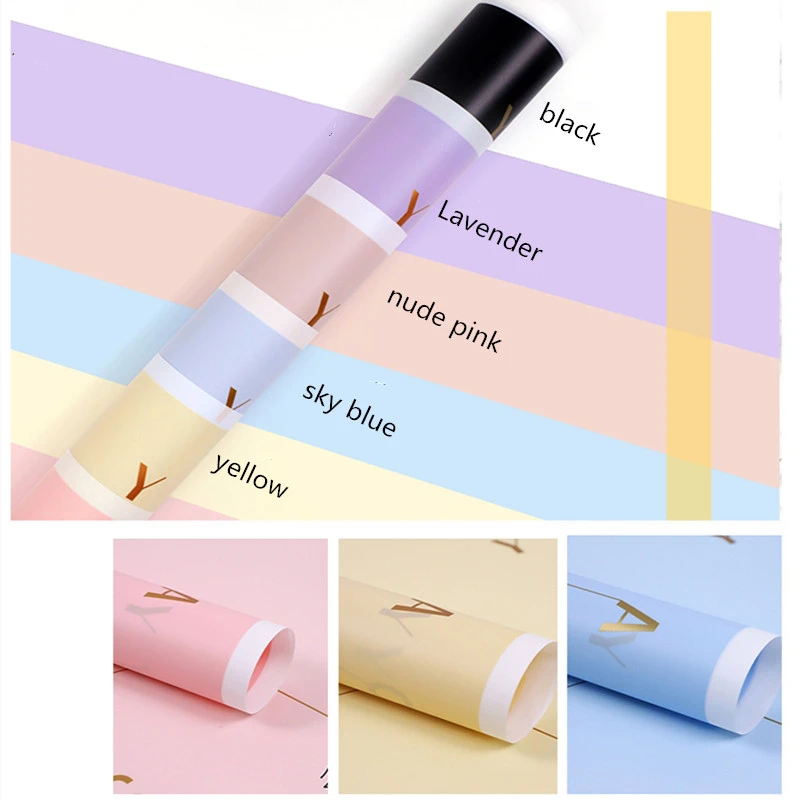 

New 20sheet Christmas Bouquet Packing Paper Thickening Waterproof Flower Wrapping Paper DIY Gift Wrap Morse Code Pattern Decor