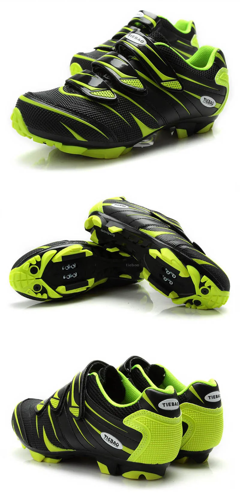 Tiebao women cycling shoes sapatilha ciclismo mtb SPD pedals Sneaker breathable self-locking riding bicycle Female mtb shoes