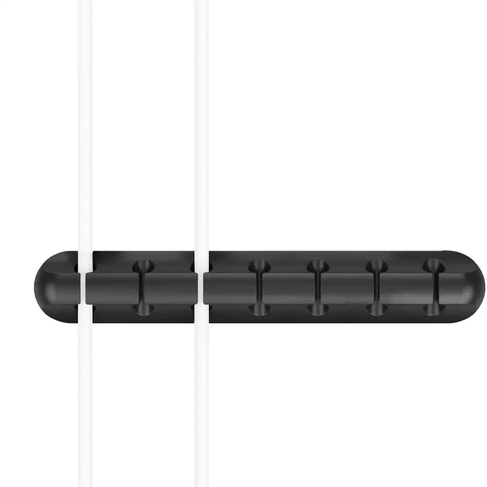 5/7 Ports Phone/Earphone/USB Cable Organizer Charger Mouse Wire Holder Desktop Fixed Silicone Clamp Management Clip