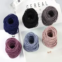 [100 упаковано в форме брусков] Корейская стильная Тонкая Повязка на голову, ультра-эластичная повязка для головы, повязка на голову для взрослых, простой головной убор для женщин