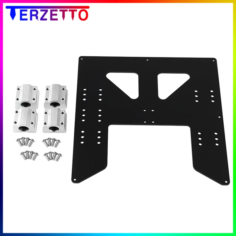 Upgrade Y Carriage Anodized Aluminum Plate A8 Hotbed Support For Anet A8 A6 3D Printers