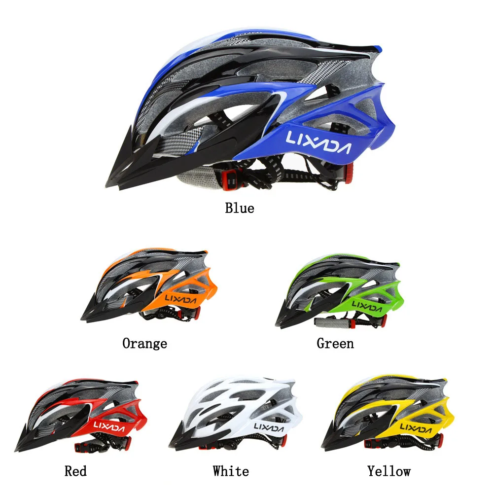 Lixada 25 Vents Ultralight Integrally-molded EPS Outdoor Sports Mtb/Road Cycling Mountain Bike Bicycle Adjustable Skating Helmet