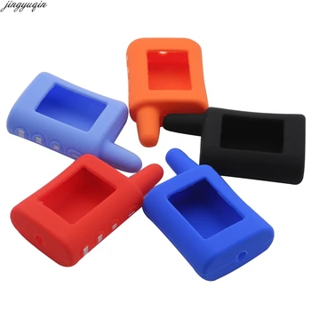 

jingyuqin 10pcs/lot Two Way Car Alarm Scher Khan A/B LCD Remote Keychain Cover for Scher-Khan Magicar A/B Silicone Key Case