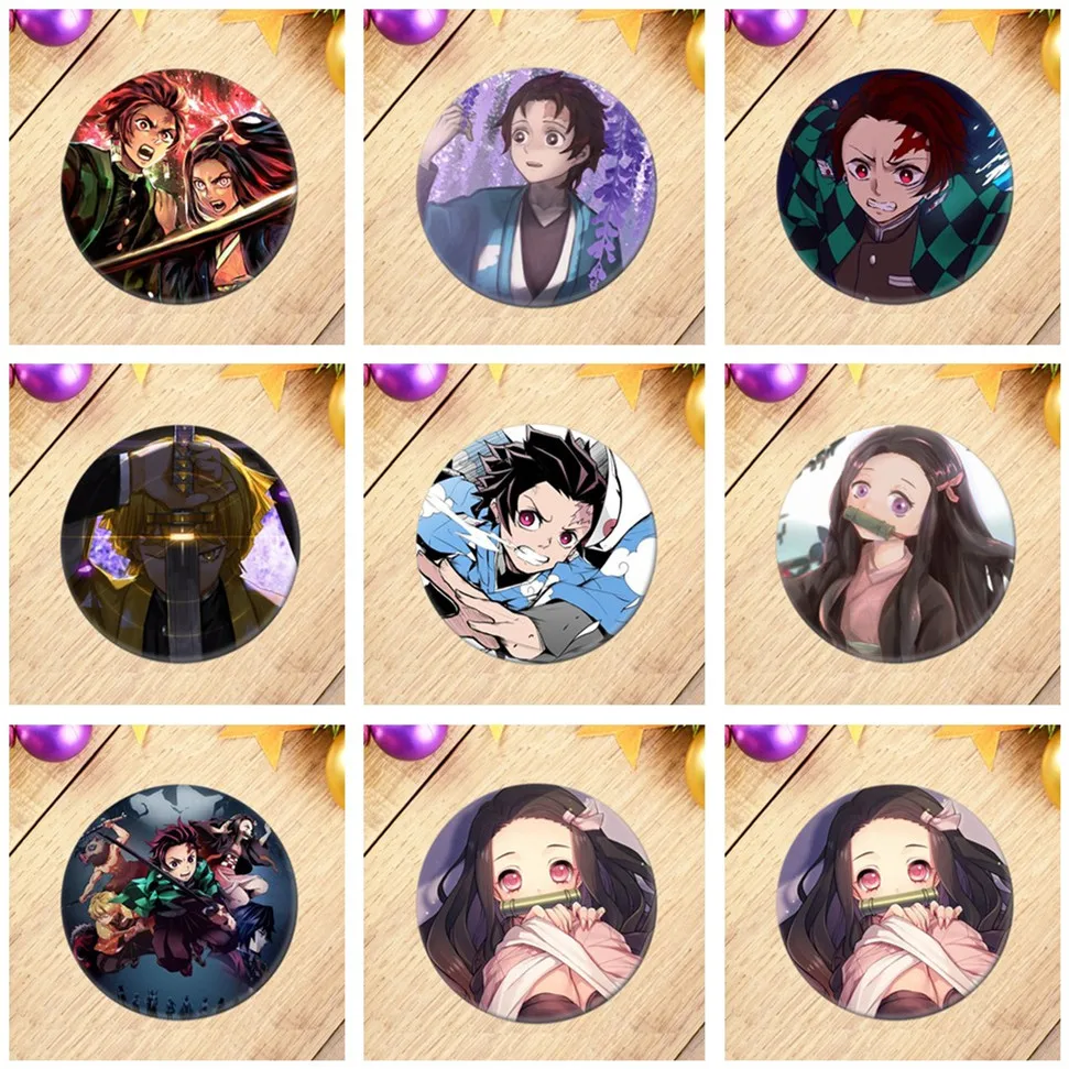 2019 аниме Demon Slayer Kimetsu No Yaiba фигурка Kamado Tanjirou Kamado Nezuko Hashibira Inosuke Agatsuma Zenitsu значки на игрушки подарок
