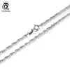 ORSA JEWELS 925 Sterling Silver Twisted Curb Singapore Rope Link Chain for Women Silver Necklace Jewelry Wholesale Gift SC02 3