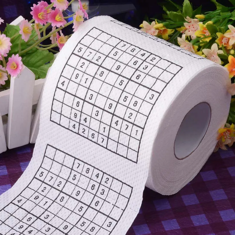 Personality 2 Rolls Soft Toilet Paper Color Printed Roll Paper Household Toilet With Core Tissue