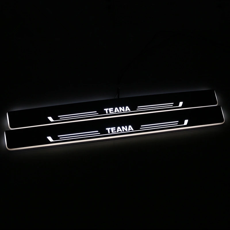

SJ Custom Fit Trim Pedal Car Exterior Parts LED Door Sill Scuff Plate Auto Accessories light For Nissan Teana J31 J32 2008-2018