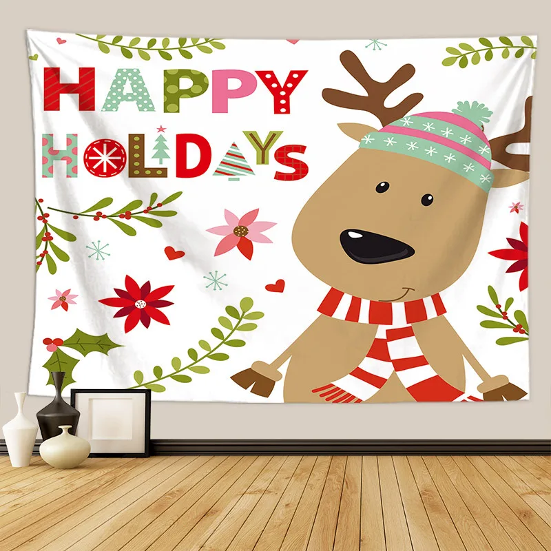 merry christmas tapestry wall hanging home decor festival wanddoek tapestry christmas