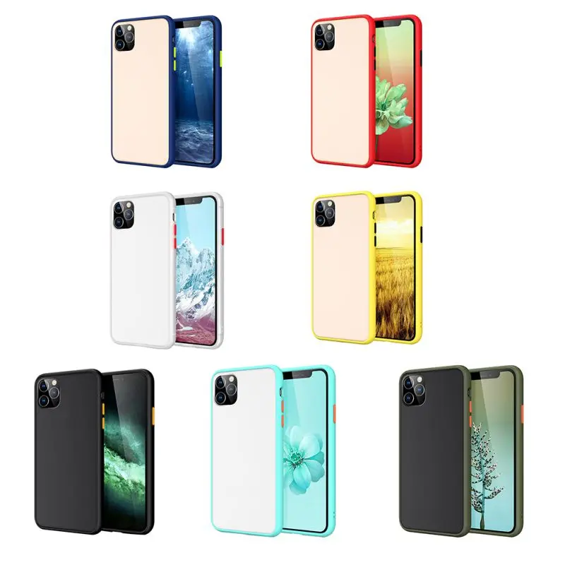 Новейший подходит для IPhone 11/11 Pro/11 Pro Max Мягкий ТПУ чехол матовый полупрозрачный чехол для задней крышки телефона