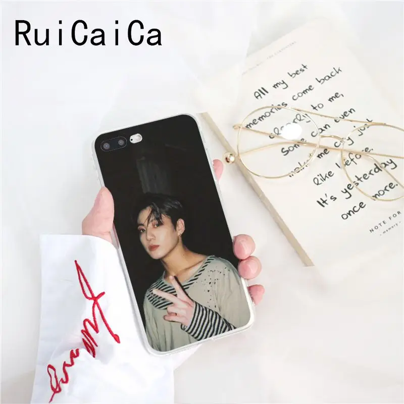 Чехол для телефона Ruicaica KPOP Jin SUGA J hope RM Jimin V JungKook IPhone X XS MAX 6 6s 7 7plus 8 8Plus 5 5S SE XR