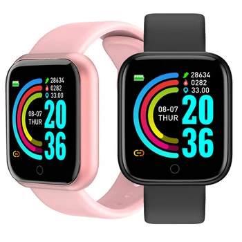 

Y68 D20 Smart Watch Waterproof Fitness Tracker Heart Rate Monitor Blood Pressure Bluetooth Smartwatch For Apple IOS Android